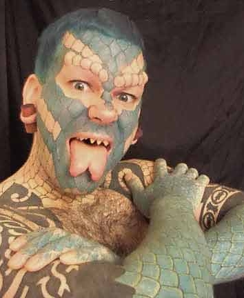 most tattooed man. Something like this