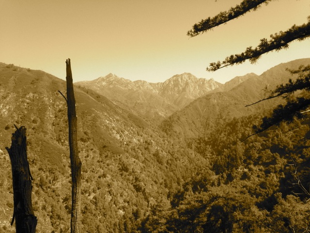 The Ventana Cones from the Pine Ridge Trail
