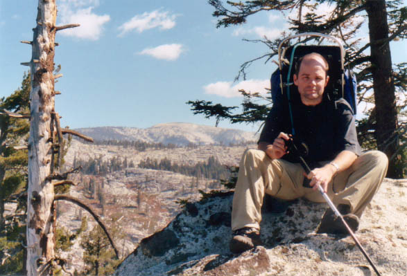 Dan on the western edge of the Hockett Plateau